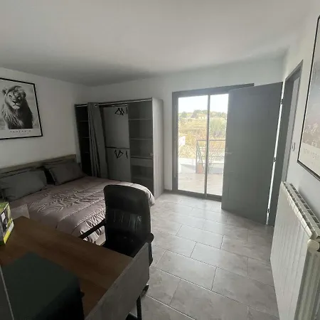 Superbe Appartement Avec Piscine Et Spa Privatif Villeneuve-lès-Béziers Esterno foto